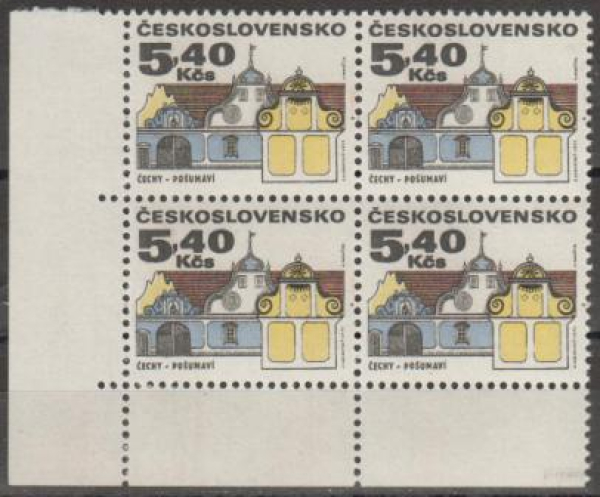 1880 čtyřblok ** - 1971